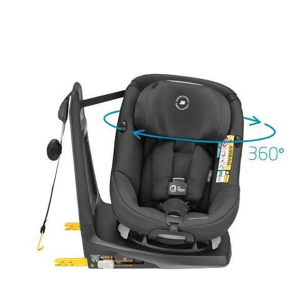 Siège auto BEBE CONFORT AxissFix Air, Group 0+/1, Isofix, Pivotant, i-Size, Air bags intégrés, Authentic Black, de 4 mois à 4 ans-3