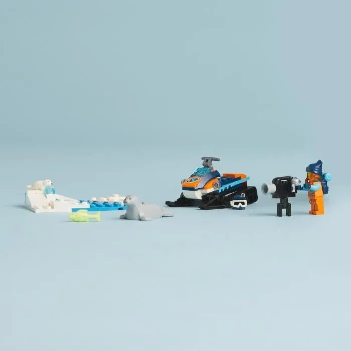 LEGO® City 60376 La Motoneige d’Exploration Arctique, Jouet avec Figurines de Phoques, et Véhicules-2