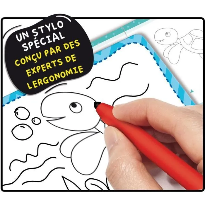 Kit de dessin - LISCIANI - Montessori Pen - École de dessin - Stylo ergonomique - Tableaux effaçables - Activités créatives-3