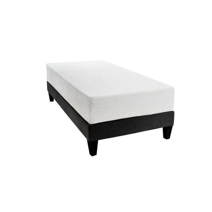OLYMPE | Ensemble matelas Hermès avec sommier en bois | 1 place-1