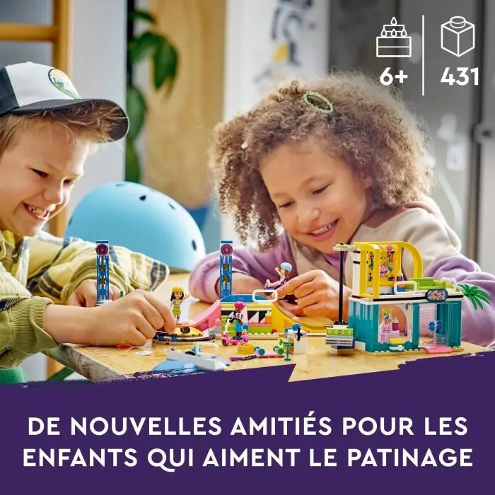 LEGO® Friends 41751 Le Skatepark, Jouet de Skateboard, avec Mini-Poupée et Scooter-5