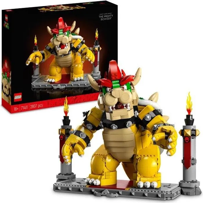 LEGO Super Mario - Le Puissant Bowser - Figurine de Collection - Kit de Construction - Cadeau-0