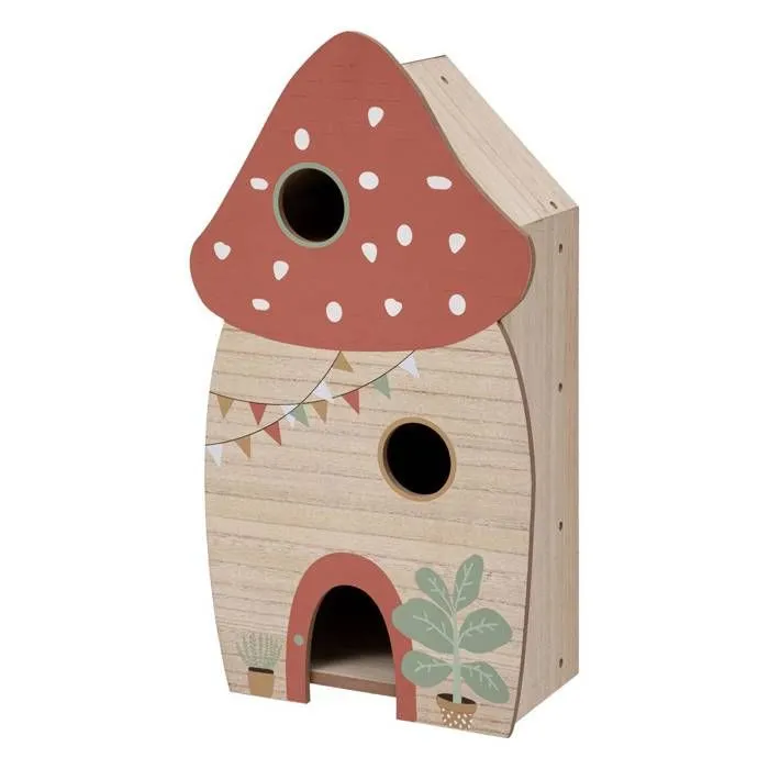 Jeu maison en bois - ATMOSPHERA - Champignon - Multicolore - H60cm - Pour enfants à partir de 3 ans-0