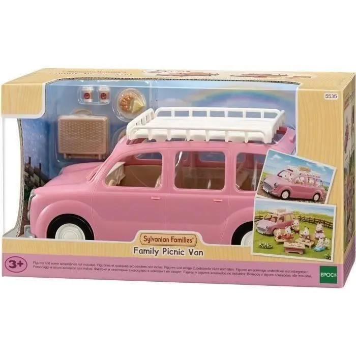 SYLVANIAN FAMILIES - Monospace rose pour pique-nique en famille-5