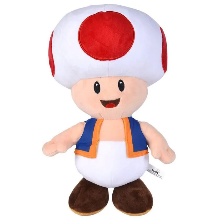 Peluche - Simba - Super Mario Bros Toad - Blanc/Beige - Mixte - 3 ans et plus-0