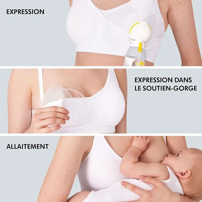 Soutien-gorge d'allaitement 3-en-1 - Blanc-5