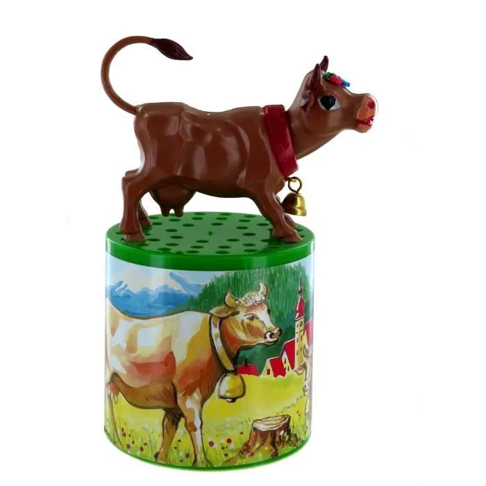 Boîte à meuh ou boîte à Vache Traditionnelle pour Entendre Le meuglement d'une Vache avec Vache Mobile sur la boîte-3