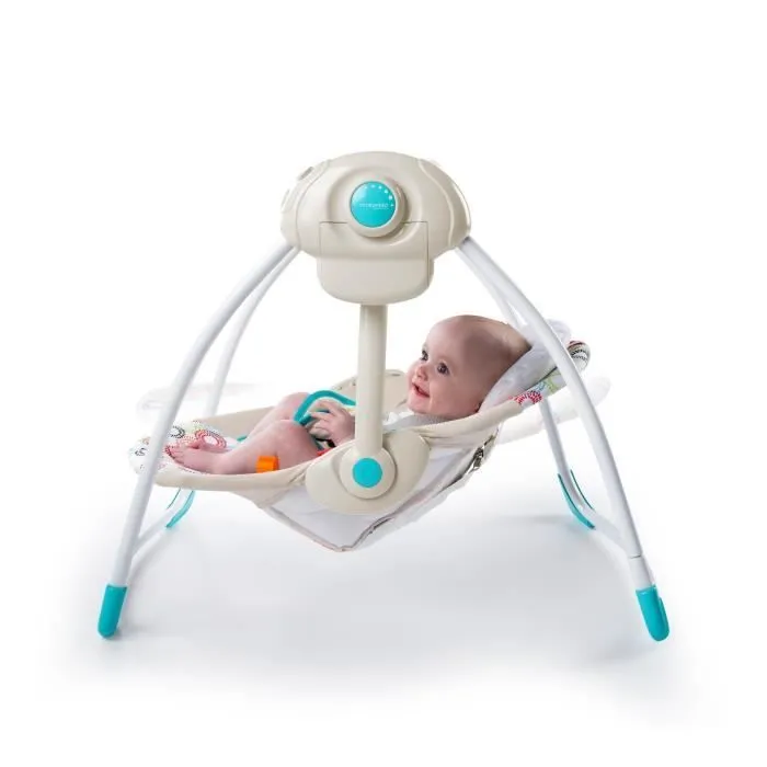 Balancelle Compacte Petite Jungle™ - BRIGHT STARTS - Maintien de vitesse - Mélodies apaisantes-2