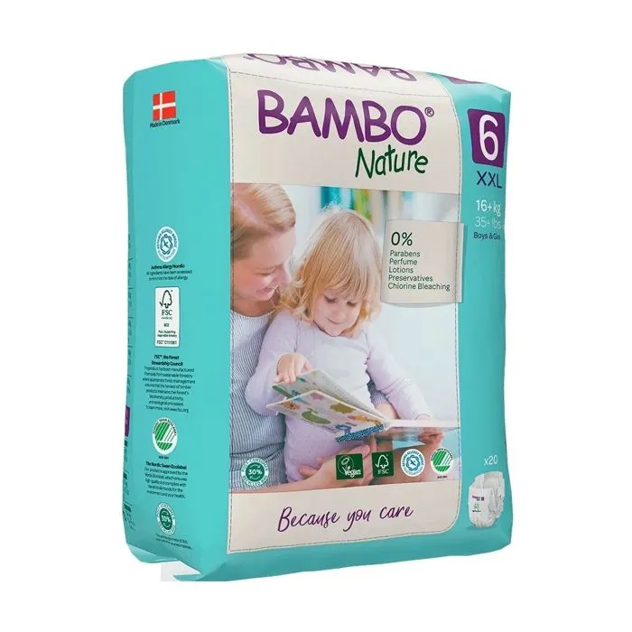 Bambo Nature - Couche écologique - Taille 6 - Pack 40 unités-0