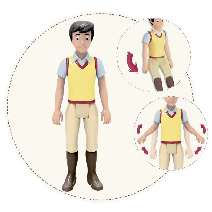 Craze - 25796 - Cavalier Bibi et Tina Figurine Poney Mobile avec Fonction Assise Jouets Chevaux-Alexandre , Multicolore-2