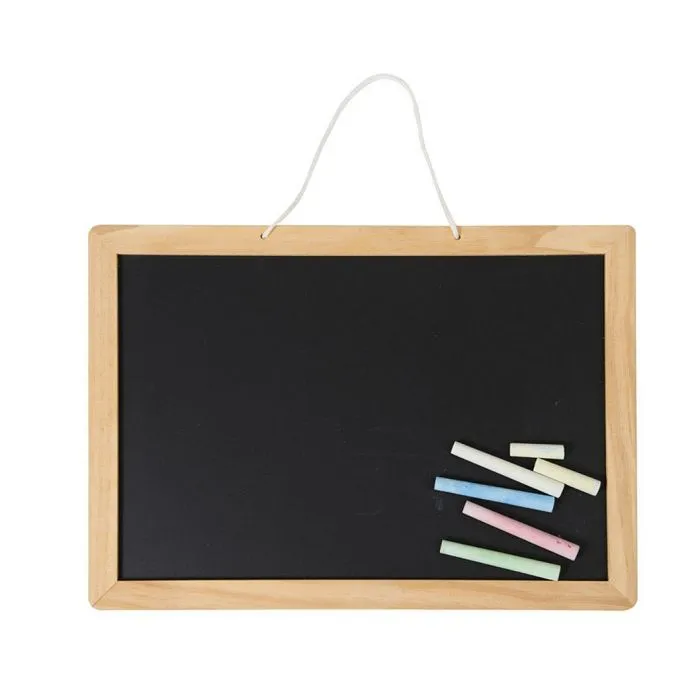 Tableau double face - Egmont Toys - Réversible - 34 x 24 x 1 cm - 5 craies - 2 marqueurs effaçables-2
