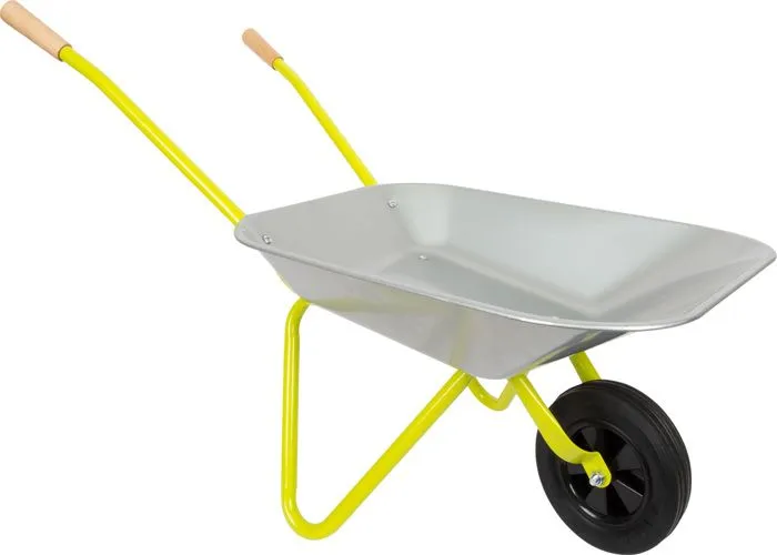 jouet pour enfant Brouette en métal avec outils de jardin-3