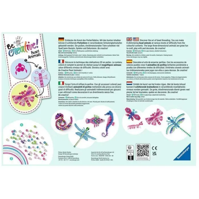 Kit de création d'animaux en perles, Ravensburger - Mixte - A partir de 6 ans-2