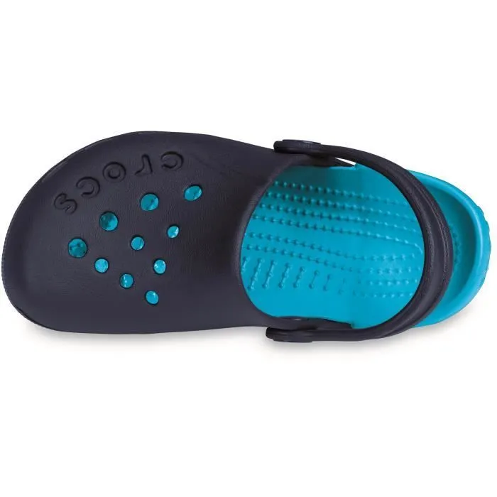 Sabots Crocs Electro pour enfant - Noir/Bleu - Avec charmes Jibbitz-2