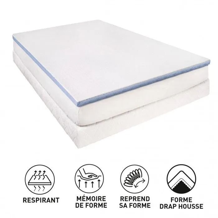 Surmatelas Lestra Fjord à mémoire de forme 80 x 200 cm Lestra-2