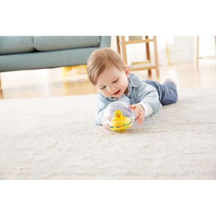 Jouet de bain - Fisher-Price - FP Balle d'eau canard jaune - Dès 6 mois - Stimule la curiosité de l'enfant-1