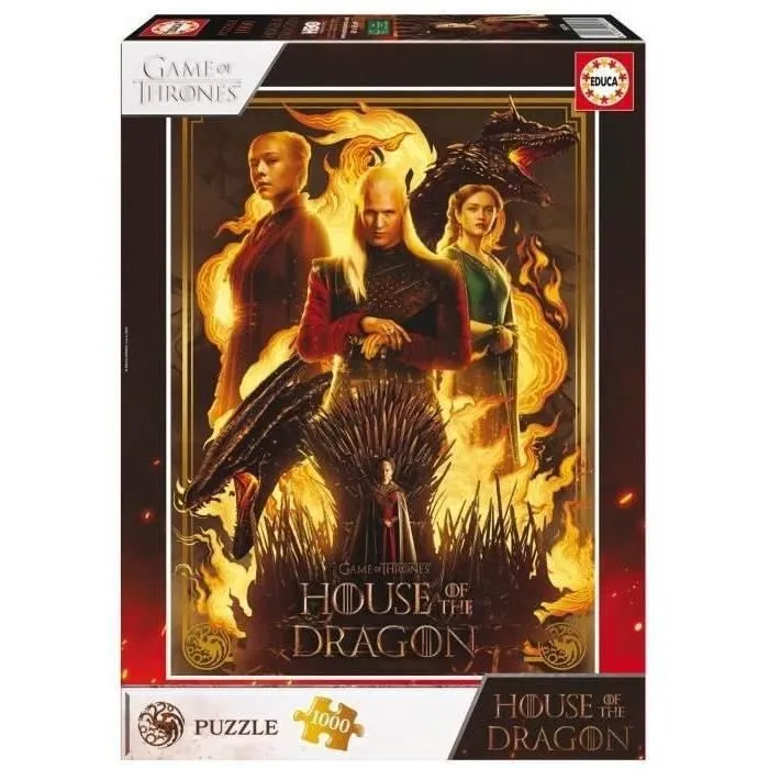 Puzzle - EDUCA - House Of The Dragon - 1000 pièces-2