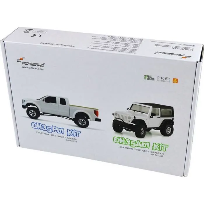 Voiture RC électrique tout-terrain Amewi Geländewagen Scaler brushed 1:35 - 4WD - Kit à monter-1