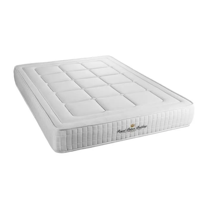 Ensemble matelas sommier Balmoral Mémoire de forme - 24 cm - Ferme - double sommiers blanc-2