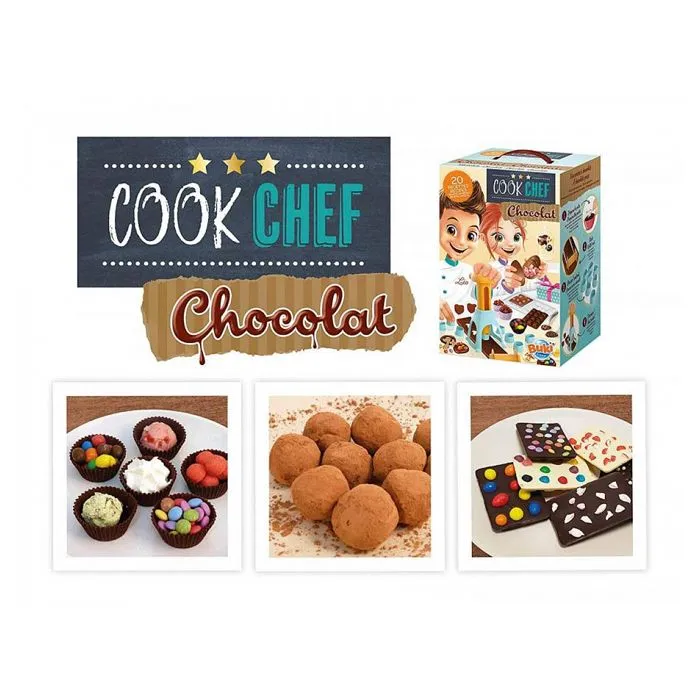 BUKI FRANCE - Cook chef Chocolaterie - Création de chocolat - Enfant - 7 ans - Presse à chocolat - 20 recettes-5