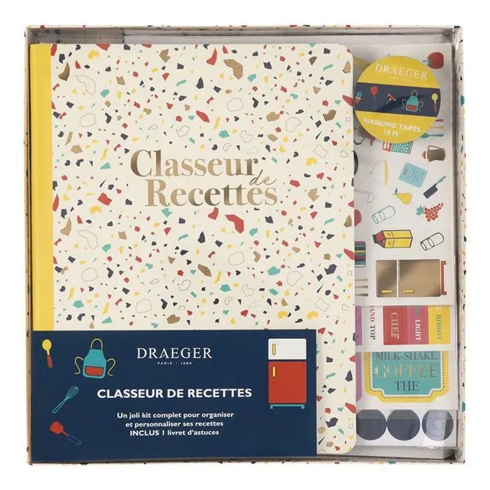 Kit Classeur De Recettes - Draeger Paris - Jaune - Mixte - Adulte - Personnalisable-1