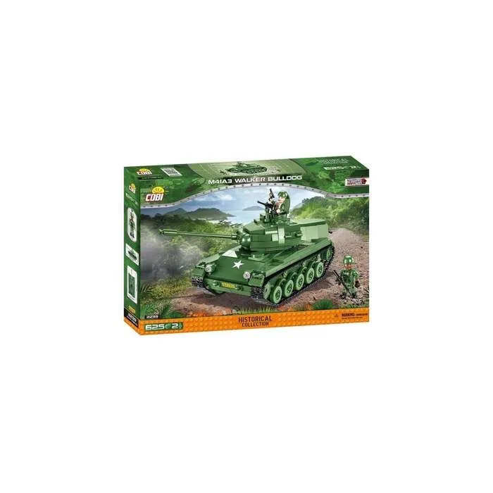 Jeux de construction - Guerre du Vietnam Tank M41A3 Walker Bulldog - 625 pièces - 2 figurines Cobi-1