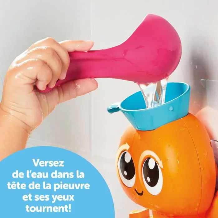 Poulpy d'activités 7-en-1 - TOMY - Jouet de bain éducatif pour bébé - Bleu - 12 mois et plus-8