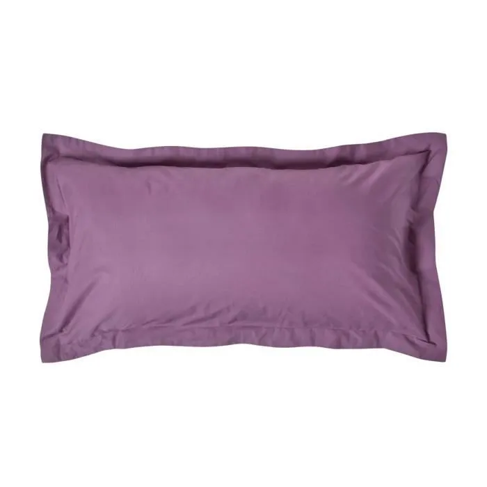 Taie d'oreiller en coton égyptien 200 fils - HOMESCAPES - Raisin 50x90cm-0