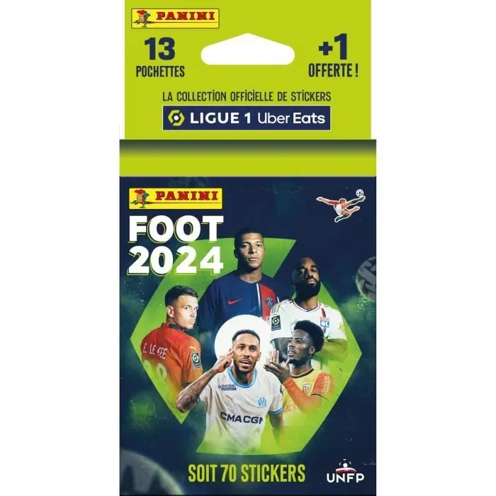 Carte à collectionner Panini Foot 2024 Ligue 1 - Blister 13 pochettes + 1 offert-1