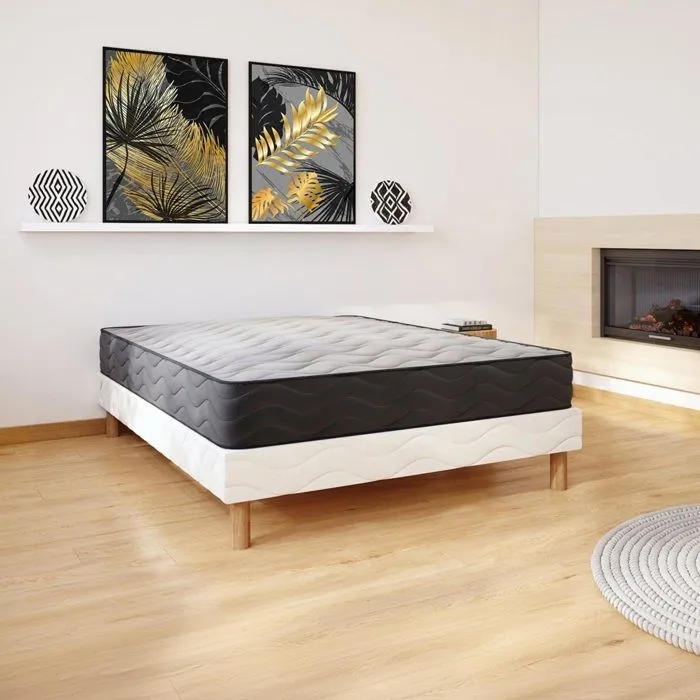 EDEN - Ensemble sommier + matelas 20 cm 140x190-1