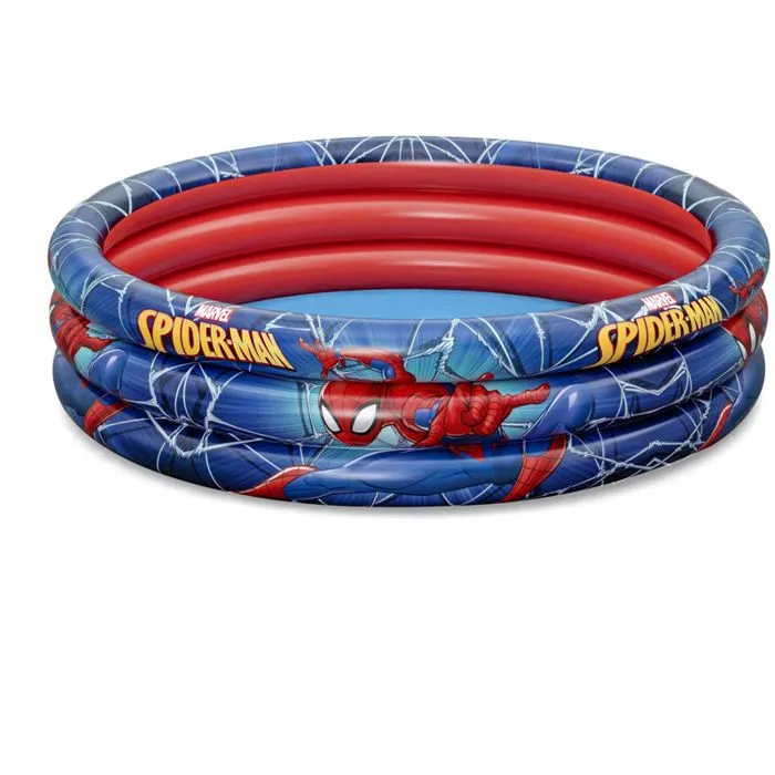 Piscine Gonflable - Bestway - Spider Man - 122x30 cm - Vinyle - Pour Enfants Plus de 2 Ans-1