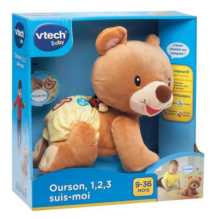 VTECH BABY - Ourson, 1,2,3 Suis-Moi - Brun-3