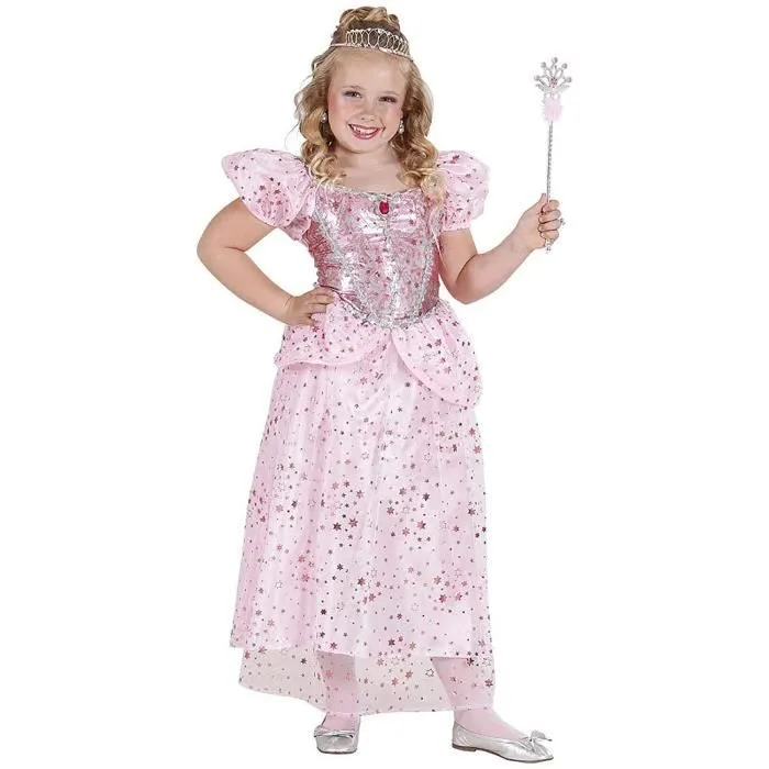 Widmann wdm  Costume pour enfants Princesse/Fée (140 cm/8  10 ans), Rose, XS - 68977