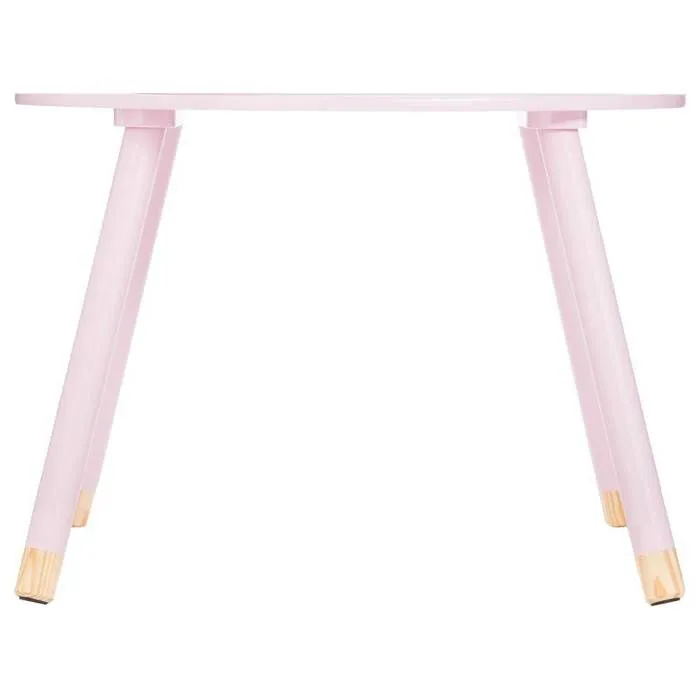 Table enfant "Douceur" rose - Rose - Atmosphera createur d'interieur-3