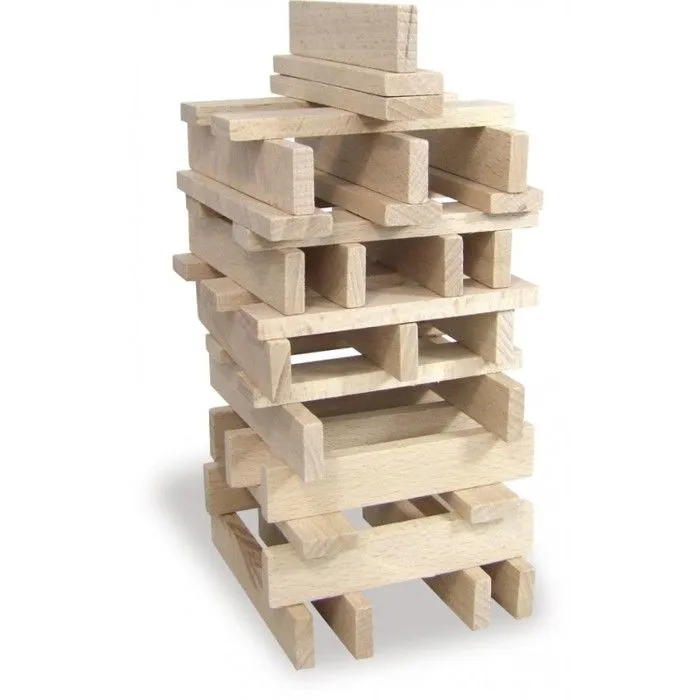 Jeu de construction - VILAC - BATIBLOC - Petit bâtisseur naturel - 100 pièces-2