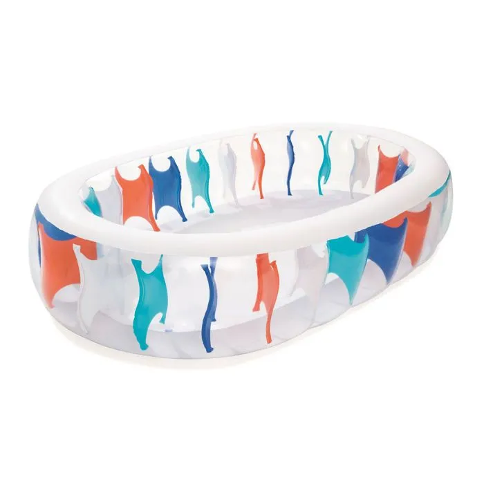 Piscine Gonflable pour Enfants - BESTWAY - Elíptica - Ovale - Vinyle résistant testé - Bleu-4