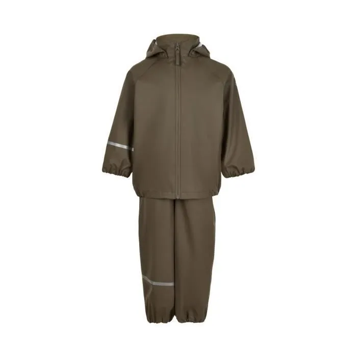 Costume de pluie - CeLaVi - Basic - Garçon - Vert armée - Imperméable et durable-0