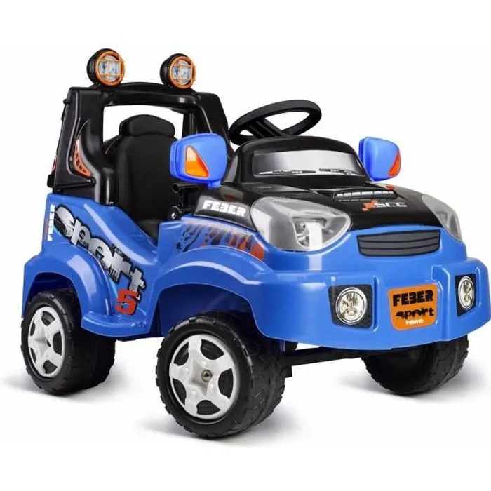 Voiture électrique 6V TT Sport - bleu - FEBER - 1 place-0