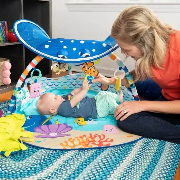 DISNEY BABY Tapis de sol éveil bébé évolutif - Némo - Arche avec jouets sensoriels et musicaux, guirlande lumineuse, miroir-6
