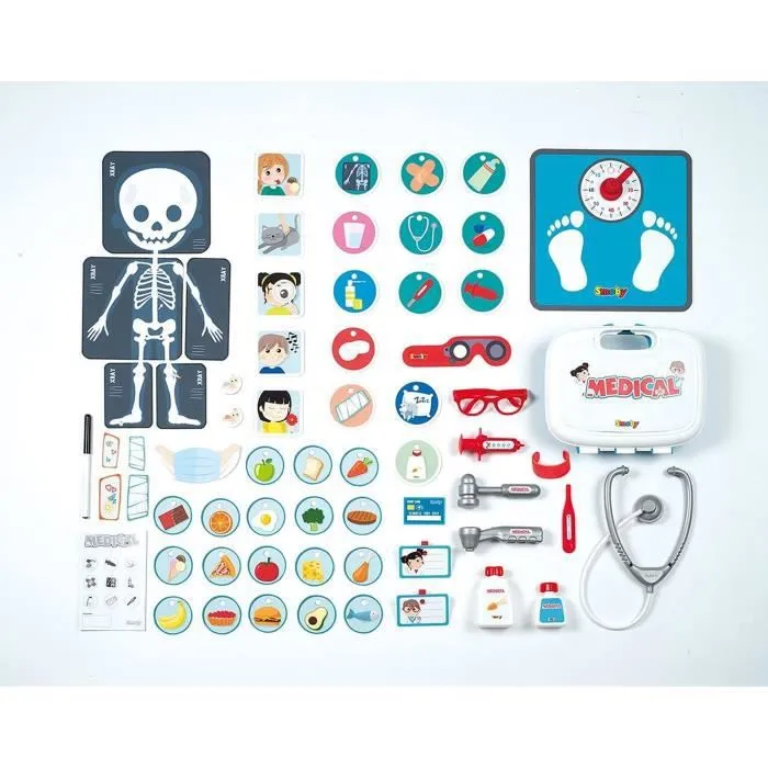 Smoby - Cabinet Médical - Jouet d'Imitation pour Enfant - Triptyque Pliable - Jouer au Docteur - Nombreux Accessoires Médicaux Inclu-2