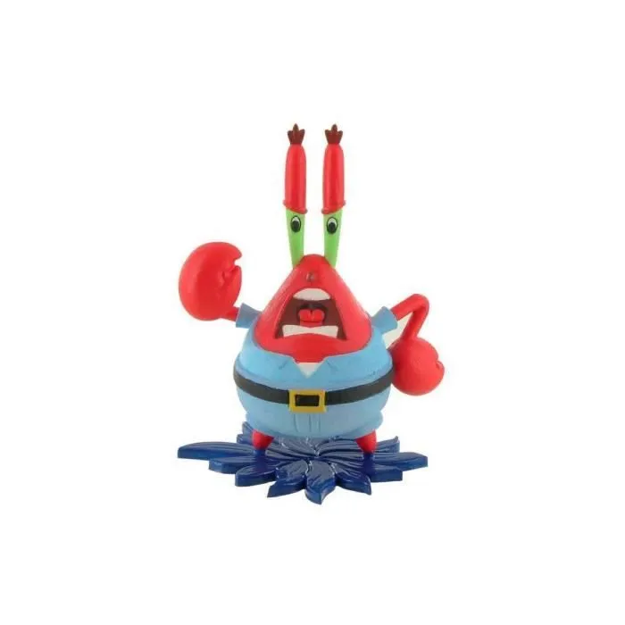Figurine Mr Krabs Bob l'éponge Comansi 8 cm - Jouet intérieur mixte pour adulte à partir de 3 ans-0