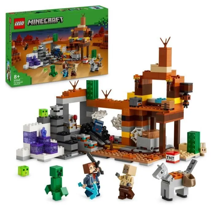 LEGO® Minecraft® 21263 La mine des Badlands - Jouet pour enfants inspiré du jeu vidéo-0