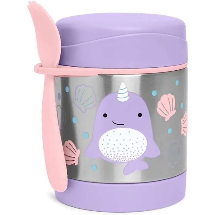 Bocal isotherme - Skip Hop - Narval - Acier inoxydable - 325 ml - Enfant - Rose-0