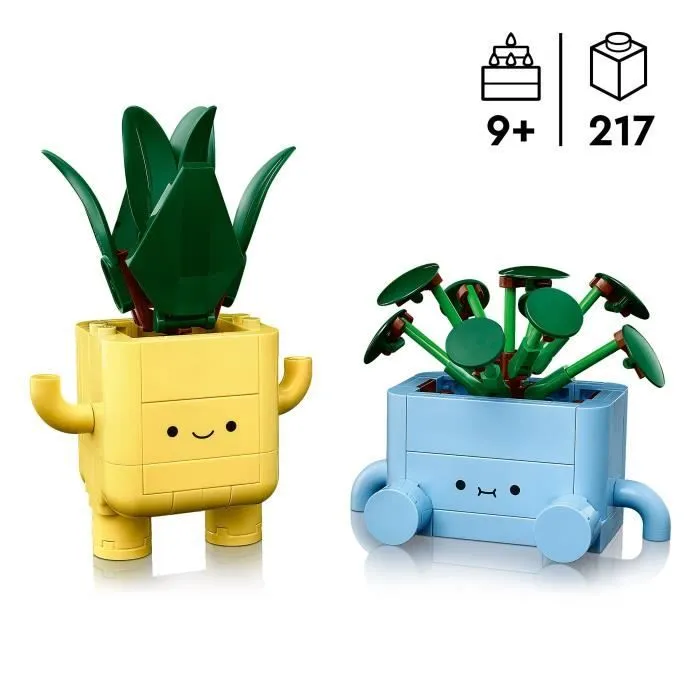 LEGO Botanicals 10349 Petites Plantes Souriantes - Jeu de construction pour fille, 9 ans-1