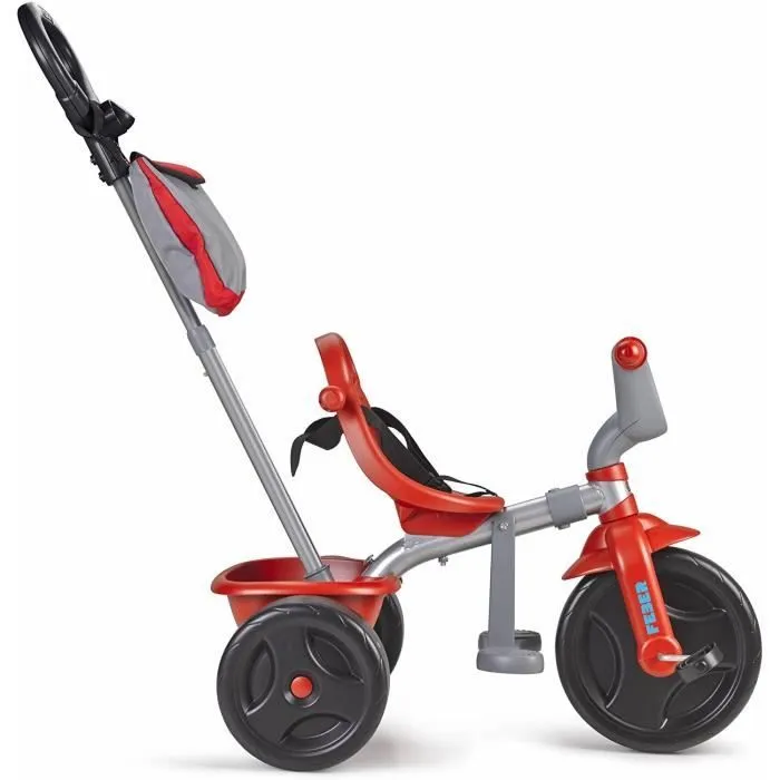 Tricycle évolutif 3 en 1 - FEBER - Rouge - Canne parentale réglable - Mixte - 12 à 36 mois-6