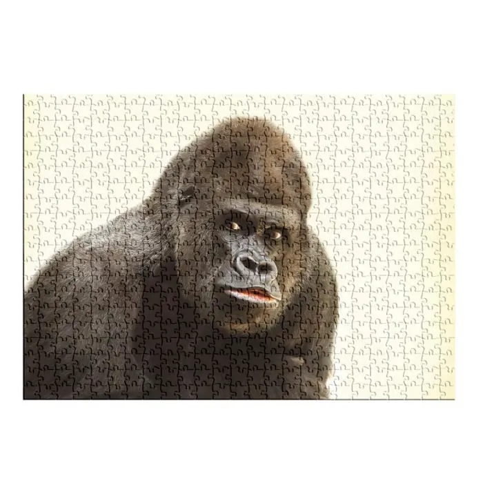 Puzzle Classique - FABULOUS - Gorille Photo Animal - 500 Pièces - Intérieur - Adulte-1