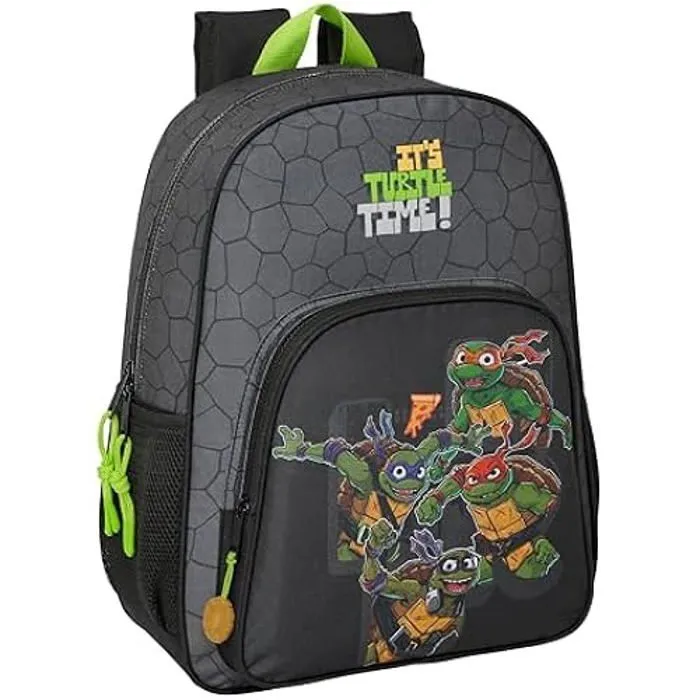 TORTUGAS NINJA - Sac à dos scolaire pour enfant, sac à dos pour enfant, adaptable au chariot, idéal pour les enfants d'âge-0
