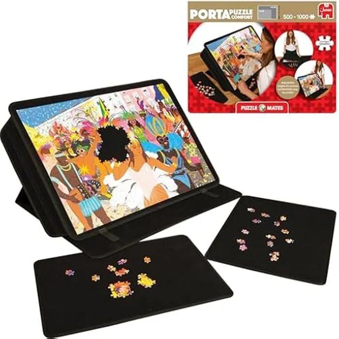 Tapis de Puzzle - JUMBO - 1110100353 - Noir - Pliable - Antidérapant - 500 à 1000 pièces-0