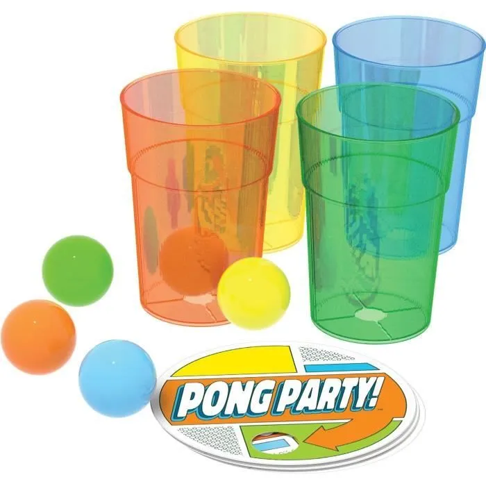 Jeu d'ambiance - GOLIATH - Pong Party - Balles de ping pong rebondissantes - Pour adultes et enfants-2