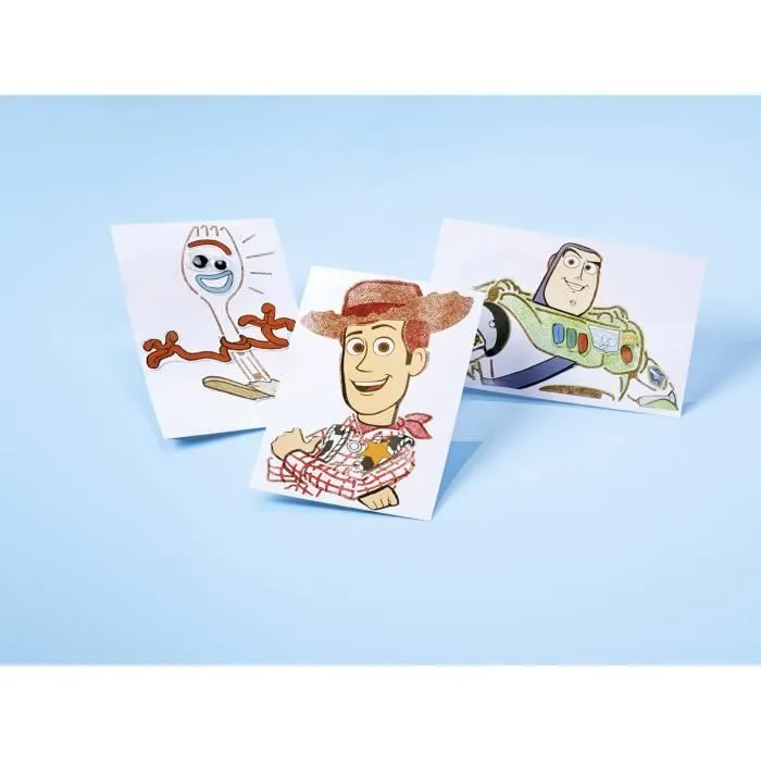 Kit créatif - TOPIOL by DODO - Toy Story 4 - Marqueurs à souffler - Pochoirs - Dessins prédéfinis-2